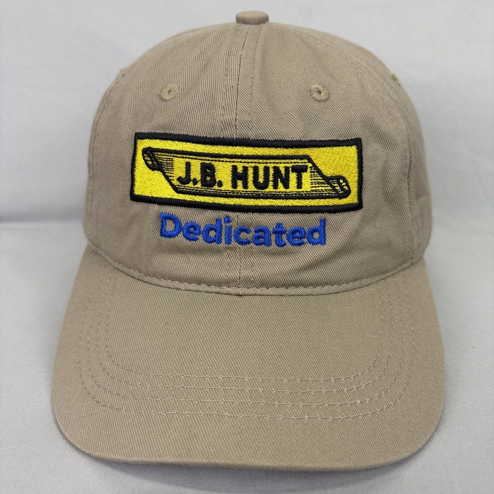 Outdoor Cap J.B. Hunt Dedicated Hat Mens OSFM Khaki Trucking Promo GWT-111